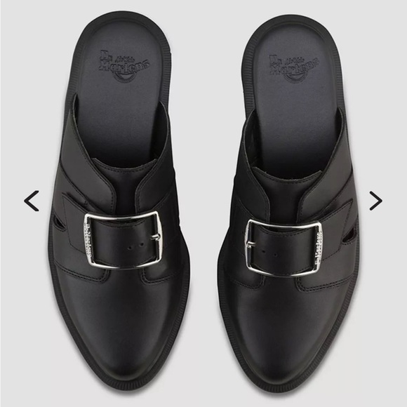 Dr Martens Nyro Leather Mule with Buckles - Picture 3 of 7